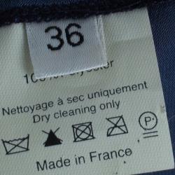 Pre Owned Lanvin Navy Belted Slip Dress S