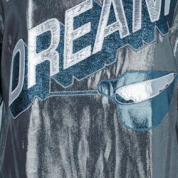 Pre Owned Lanvin Dream Metallic Lame Top M