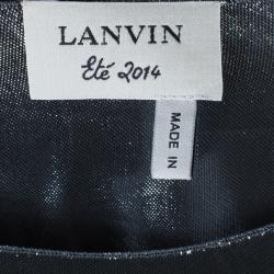Pre Owned Lanvin Dream Metallic Lame Top M