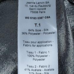Pre Owned Lanvin Dream Metallic Lame Top M