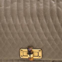 Pre Owned Lanvin Beige Leather Happy Shoulder Bag