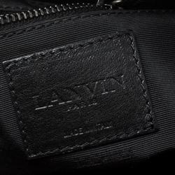 Pre Owned Lanvin Pink Printed Canvas Happy Clutch