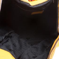 Pre Owned Lanvin Orange Leather Tassel Tote