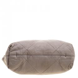 Pre Owned Lanvin Grey Leather Amalia Cabas Tote