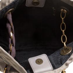 Pre Owned Lanvin Grey Leather Amalia Cabas Tote