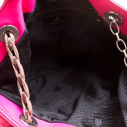 Pre Owned Lanvin Pink Quilted Leather Amalia Cabas Tote