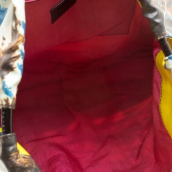 Pre Owned Lanvin Multicolor Printed Coated Canvas and Patent Leather 2009 Tote