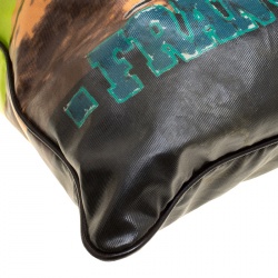 Pre Owned Lanvin Multicolor Printed Coated Canvas and Patent Leather 2009 Tote