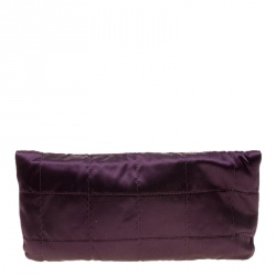 Pre Owned Lanvin Purple Satin Happy Chain Shoulder Bag