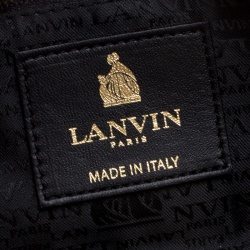 Pre Owned Lanvin Purple Satin Happy Chain Shoulder Bag