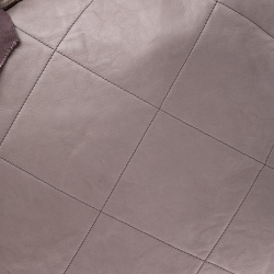 Pre Owned Lanvin Grey/Olive Green Quilted Leather Amalia Cabas Tote