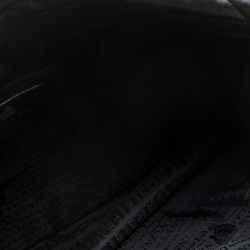 Pre Owned Lanvin Black Lambskin Leather Chain Strap Crossbody Bag