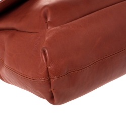 Pre Owned Lanvin Marron Leather Happy Shoulder Bag