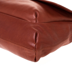 Pre Owned Lanvin Marron Leather Happy Shoulder Bag