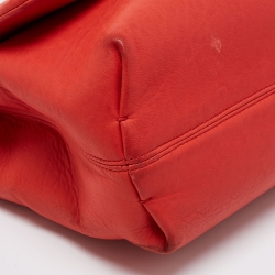 Pre Owned Lanvin Red Quilted Leather Happy Shoulder Bag