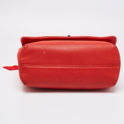 Pre Owned Lanvin Red Quilted Leather Happy Shoulder Bag