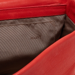 Pre Owned Lanvin Red Quilted Leather Happy Shoulder Bag