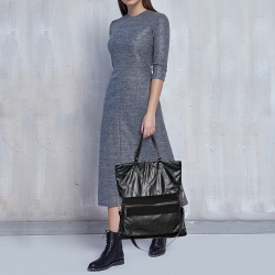 Lanvin Black Quilted Leather Tote