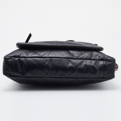 Lanvin Black Quilted Leather Tote