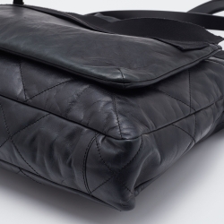 Lanvin Black Quilted Leather Tote