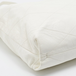 Pre Owned Lanvin White Leather Medium Carry Me Tote