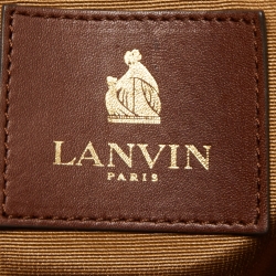 Pre Owned Lanvin Brown Suede Tote