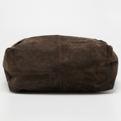 Pre Owned Lanvin Brown Suede Tote