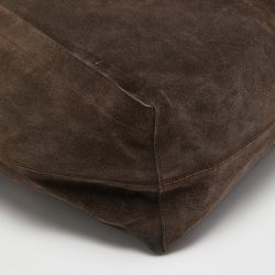 Pre Owned Lanvin Brown Suede Tote