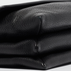 Pre Owned Lanvin Black Leather Sugar Tassel Flap Shoulder Bag