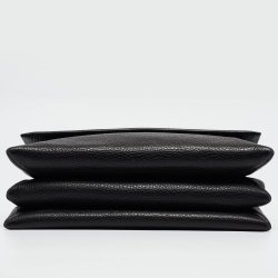 Pre Owned Lanvin Black Leather Sugar Tassel Flap Shoulder Bag