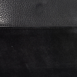 Pre Owned Lanvin Black Leather Sugar Tassel Flap Shoulder Bag