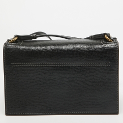 Pre Owned Lanvin Black Leather Crossbody Bag