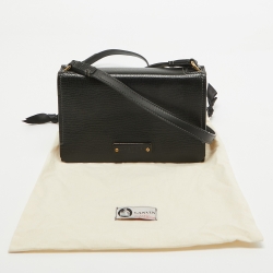 Pre Owned Lanvin Black Leather Crossbody Bag