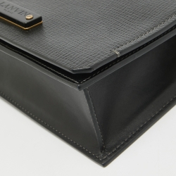 Pre Owned Lanvin Black Leather Crossbody Bag