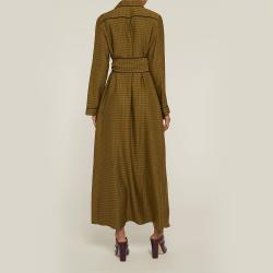 LAYEUR Brown Fitzgerald Printed Button-Down Maxi Dress FR 38