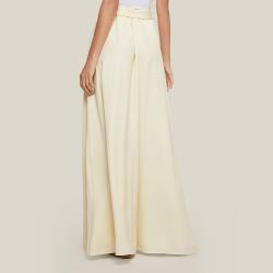 Pre Owned LAYEUR Cream Borden Button Down Maxi Skirt FR 44