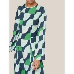 Pre Owned LAYEUR Green Wharton Fit and Flare Maxi Dress FR 34
