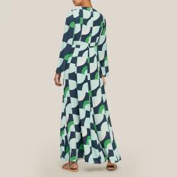 LAYEUR Green Wharton Fit and Flare Maxi Dress FR 42