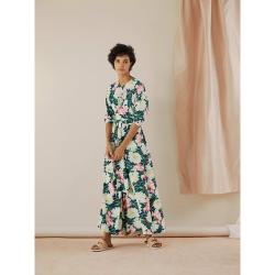 Pre Owned LAYEUR Multicoloured Reba Floral Print Wrap Tunic FR 46