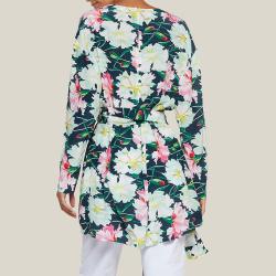 Pre Owned LAYEUR Multicoloured Reba Floral Print Wrap Tunic FR 46