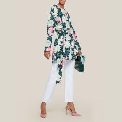 Pre Owned LAYEUR Multicoloured Reba Floral Print Wrap Tunic FR 46