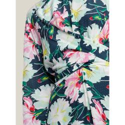 Pre Owned LAYEUR Multicoloured Ruby Floral Print Wrap Maxi Dress FR 42