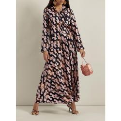 Pre Owned LAYEUR Pink Fitzgerald Printed Silk Pyjama Top FR 38