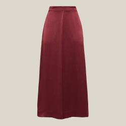 LAYEUR Red Mae High Waist Silk Culottes FR 42