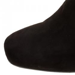 Le Silla Black Suede Over The Knee Boots Size 38
