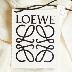 مملوكة مسبقًا Loewe Cream Floral Patterned Lace Sleeveless Dress S