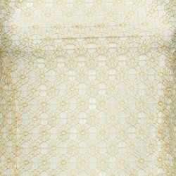 مملوكة مسبقًا Loewe Cream Floral Patterned Lace Sleeveless Dress S