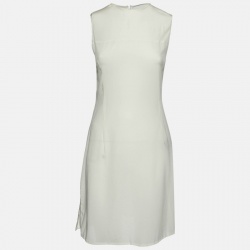 مملوكة مسبقًا Loewe Cream Floral Patterned Lace Sleeveless Dress S