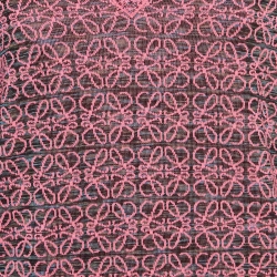 Pre Owned Loewe Pink Anagram Knit V-Neck Oversized Sweater XS