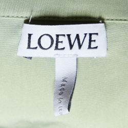 مملوكة مسبقًا Loewe Pale Green Anagram Silk Pyjama Blouse XXL